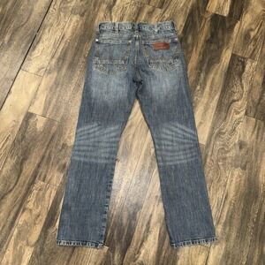 Wrangler Cowboy Cut Slim Straight Fit Medium Wash Denim Jeans Men's Size 29x30